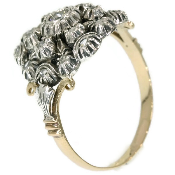 Victorian Portuguese antique ring with diamonds (image 5 of 13)